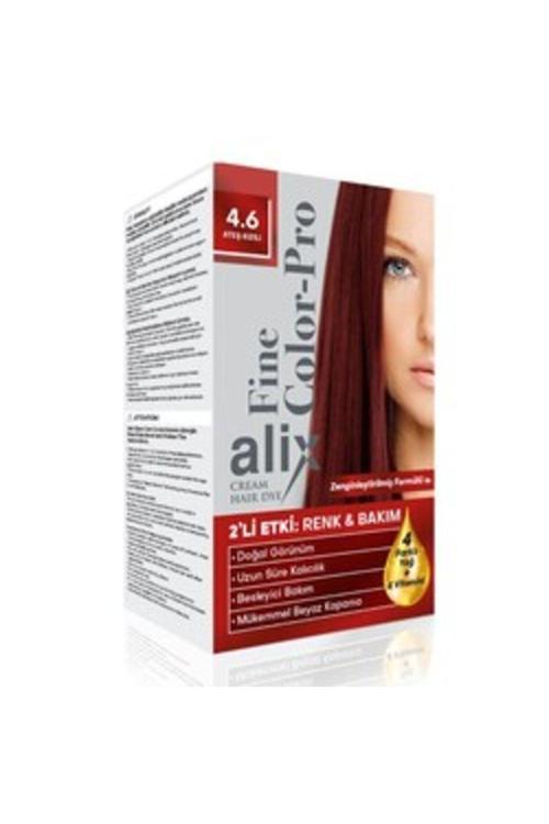 ( 2 Adet ) Alix Kit Saç Boyası 4.6 Ateş Kızılı