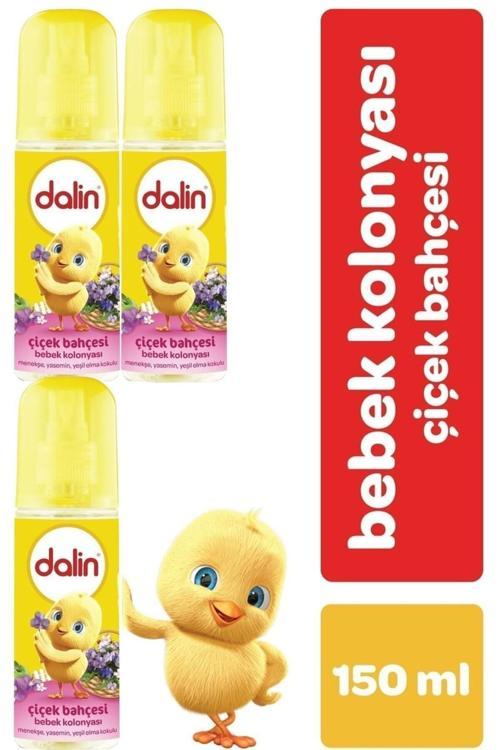 Bebek Kolonyası 150Ml Çiçek Bahçesi (Menekşe-Yasmin-Yeşil Elma Kokulu) (3 Lü Set)