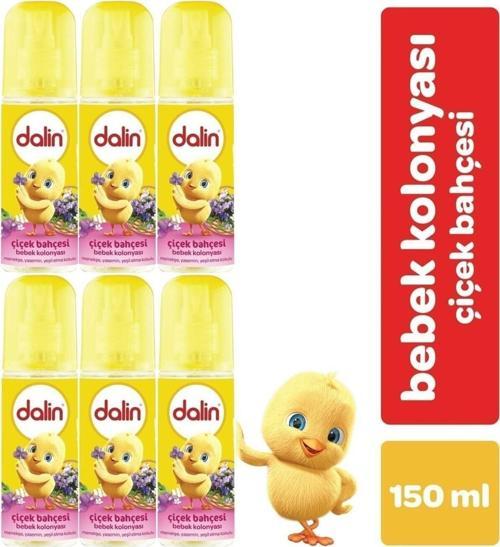 Bebek Kolonyası 150Ml Çiçek Bahçesi (Menekşe-Yasmin-Yeşil Elma Kokulu) (6 Lı Set)