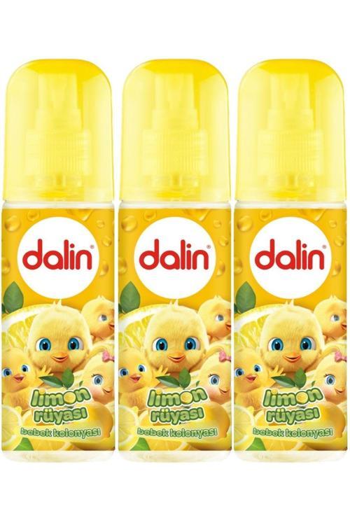Bebek Kolonyası 150Ml Limon Çiçeği (Limon-Bergomat-Papatya) (3 Lü Set)