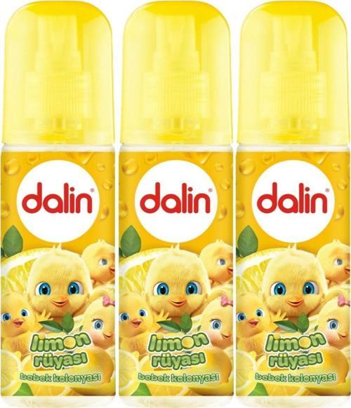 Bebek Kolonyası 150Ml Limon Çiçeği (Limon-Bergomat-Papatya) (3 Lü Set)