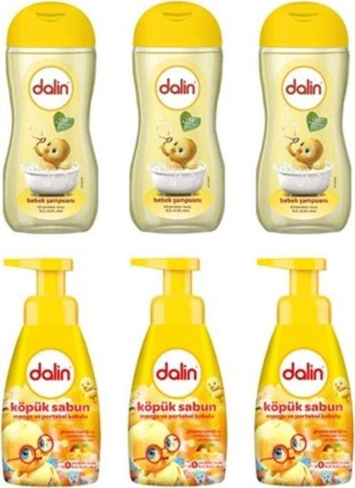 Bebek Şampuanı Klasik 200 Ml 3 Adet + Köpük Sabun Mango Ve Portakal 200 Ml 3 Adet