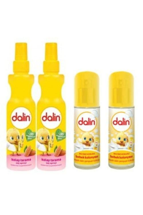 Badem Özlü Kolay Tarama Saç Spreyi 200 Ml 2Adet +Bebek Kolonyası Bıcı Bıcı 150 Ml-2 Adet