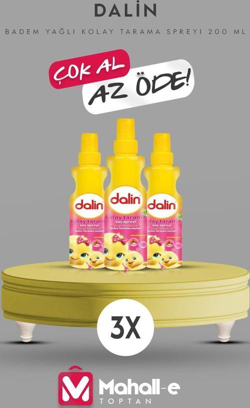 Badem Yağlı Kolay Tarama Spreyi 200 Ml 3'Lü Paket