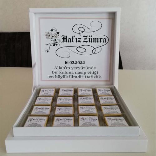 Kişiye Özel Kaligrafi İsim Yazılı Çikolata - 1