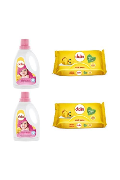 Çamaşır Yumuşatıcısı Düş Bahçesi 1500 Ml X2 + Islak Havlu 56 Yaprak X2
