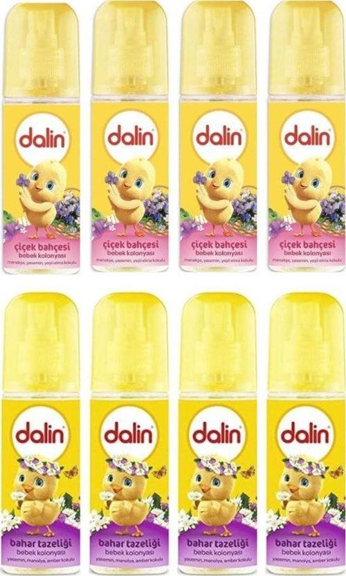 Çiçek Bahçesi Bebek Kolonyası 150 Ml 4 Adet + Bahar Tazeliği Bebek Kolonyası 150 Ml 4 Adet