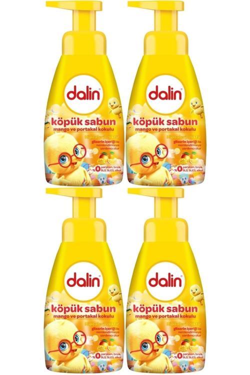 Köpük Sabun 200Ml Mango Ve Portakal Kokulu Çoçuklarınız İçin (4 Lü Set)
