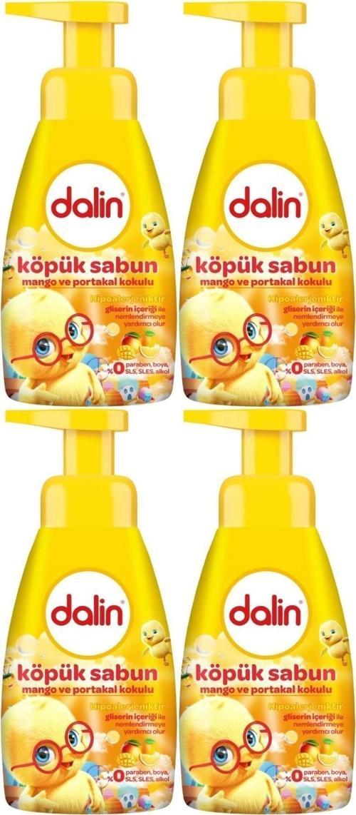 Köpük Sabun 200Ml Mango Ve Portakal Kokulu Çoçuklarınız İçin (4 Lü Set)