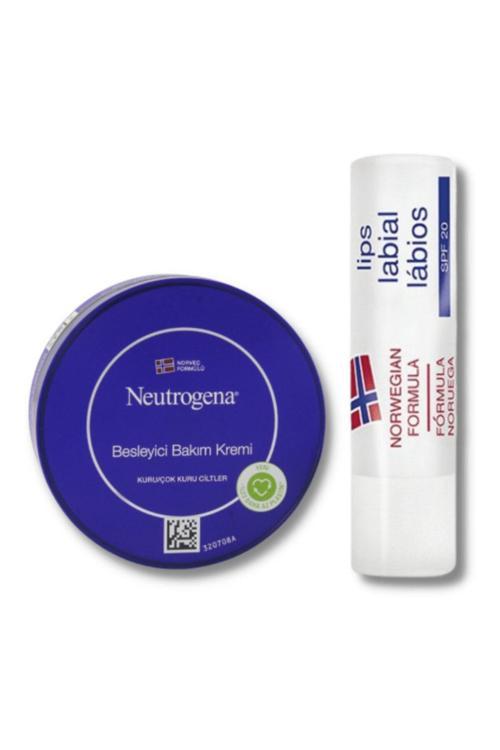Norveç Formülü Besleyici Bakım Kremi 200 Ml + Dudak Bakımı Spf 20