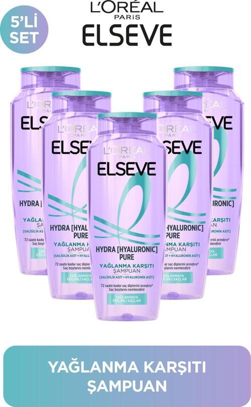 5'Li Hydra [Hyaluronic] Pure Salisilik Asit Içeren Yağlanma Karşıtı Arındırıcı Şampuan 300Ml
