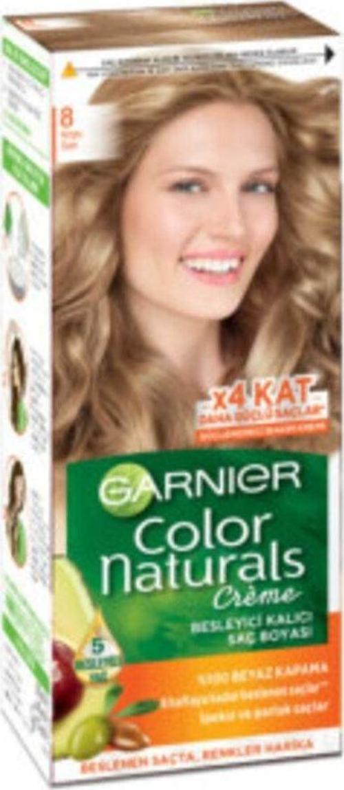 Color Naturals Besleyici Kalıcı Saç Boyası 8 Koyu Sarı ( 1 Adet )