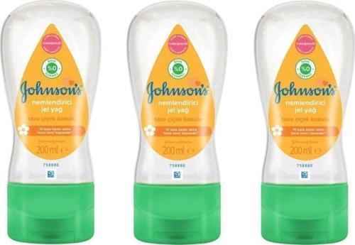 Johnson Baby Nemlendirici Jel Yağ Taze Çiçek Kokulu 200 Ml X 3 Adet