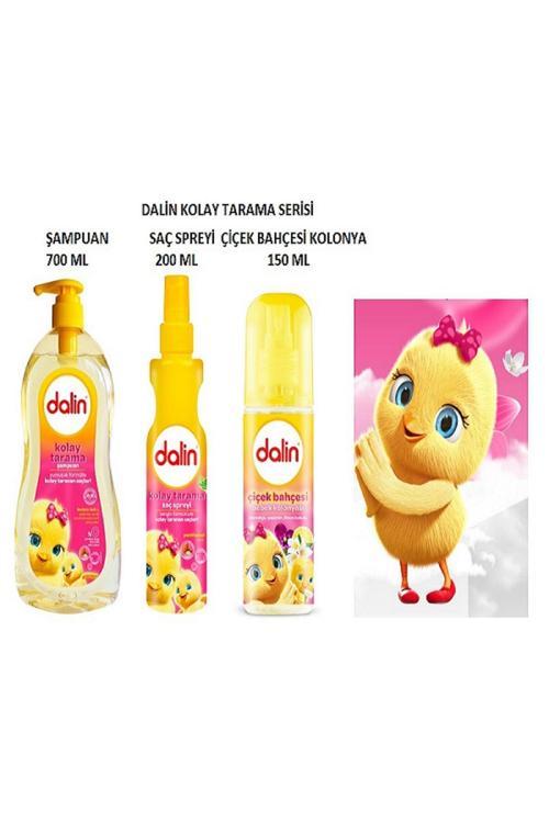 Dalin Kolay Tarama Bebek Bakım Seti (Şampuan, Saç Spreyi, Kolonya) Easy Hair Combing