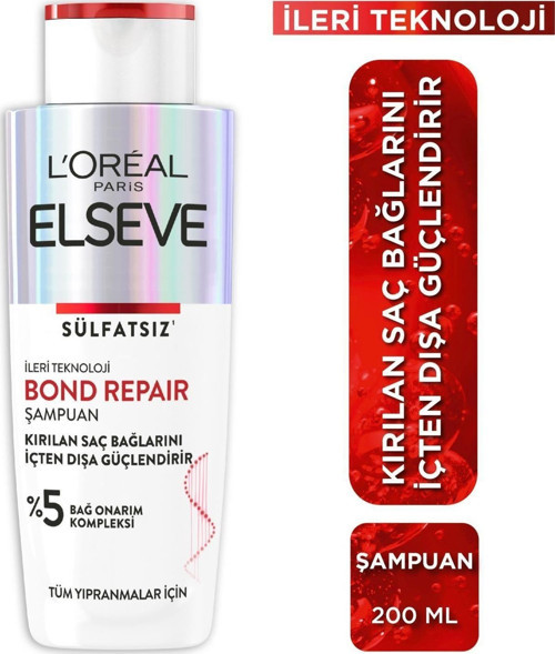 Bond Repair Tüm Yıpranmalar Için Saç Bağlarını Güçlendirici Şampuan 200Ml