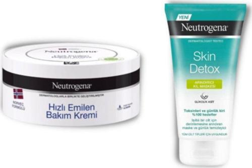 Norveç Formülü Hızlı Emilen Bakım Kremi 200 Ml + Skin Detox Arındırıcı Kil Maskesi 150 Ml