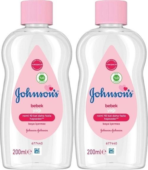 Johnsons Baby Bebek Yağı 200Ml Nemlendirici (Pembe) (2 Li Set)