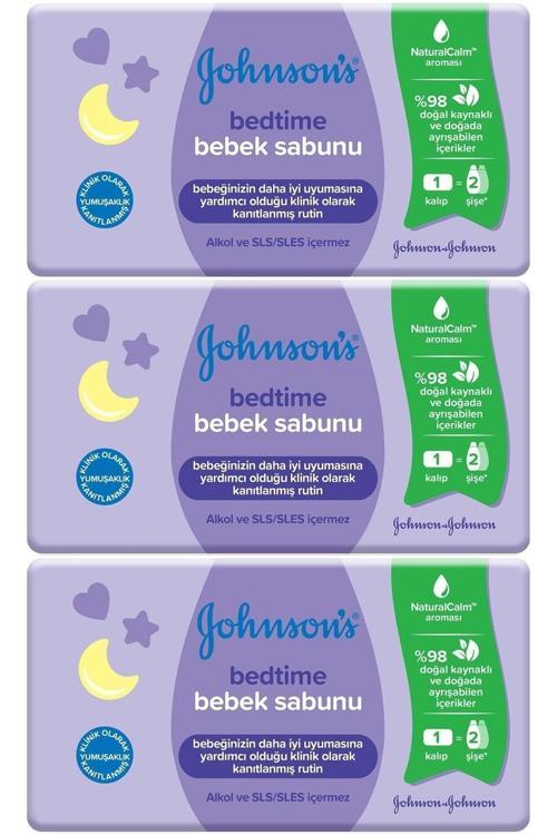 Johnsons Baby Bedtime Natural Bebek Sabunu 90Gr (3 Lü Set)