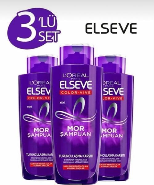 L’Oreal Paris Turunculaşma Karşıtı Mor Şampuan 200 Ml X 3 Adet