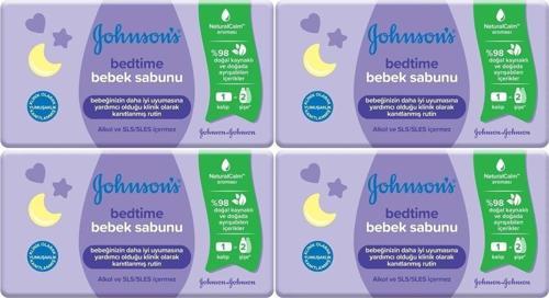 Johnsons Baby Bedtime Natural Bebek Sabunu 90Gr (4 Lü Set)