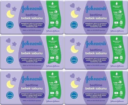 Johnsons Baby Bedtime Natural Bebek Sabunu 90Gr (6 Lı Set)