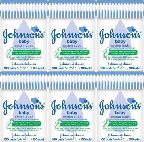Johnsons Baby Kulak Temizleme Çubuğu 100 Adet (6 Lı Set)