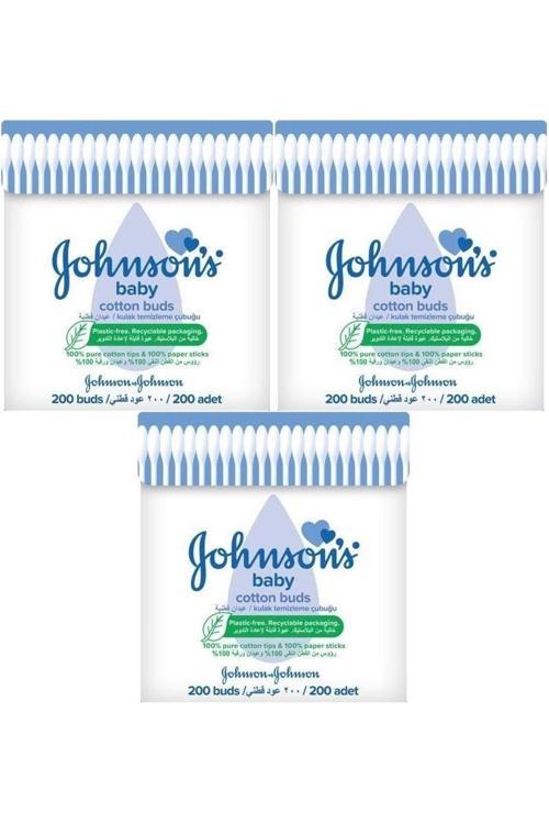 Johnsons Baby Kulak Temizleme Çubuğu 200 Adet (3 Lü Set)