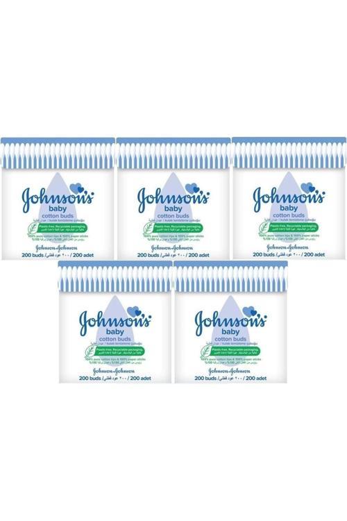 Johnsons Baby Kulak Temizleme Çubuğu 200 Adet (5 Li Set)