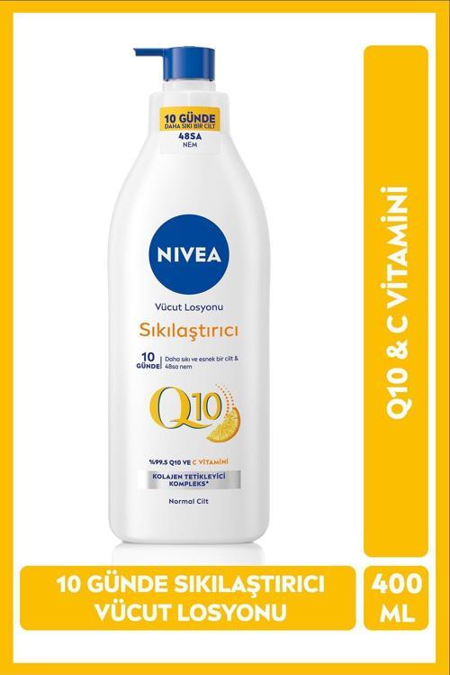 10 Günde Sıkılaş, C Vitamini, Nemlendirici,Q10 Sıkılaştırıcı Vücut Losyonu 400Ml,Blk Ww75