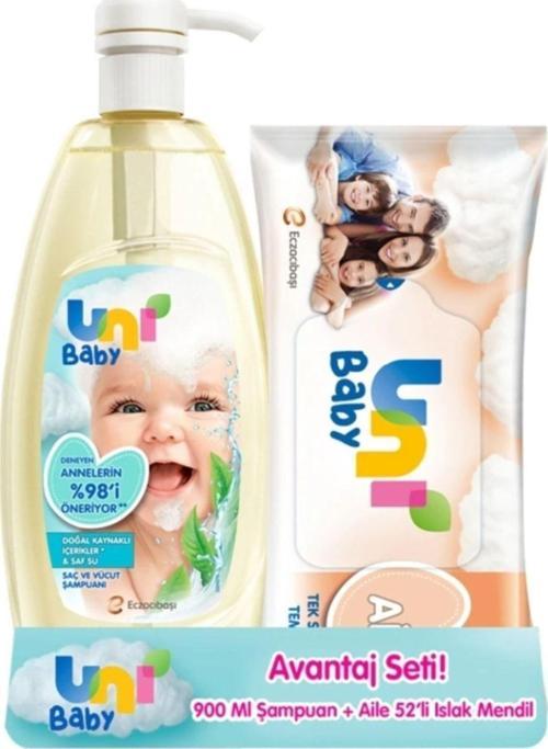 900 Ml Şampuan Ve 52'Li Aile Islak Mendil