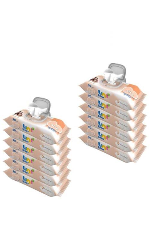 Aile Islak Mendil 12Li 1080 Yaprak Kapaklı Aile
