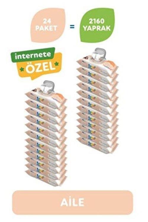 Aile Islak Mendil 90 Lı 24 Adet