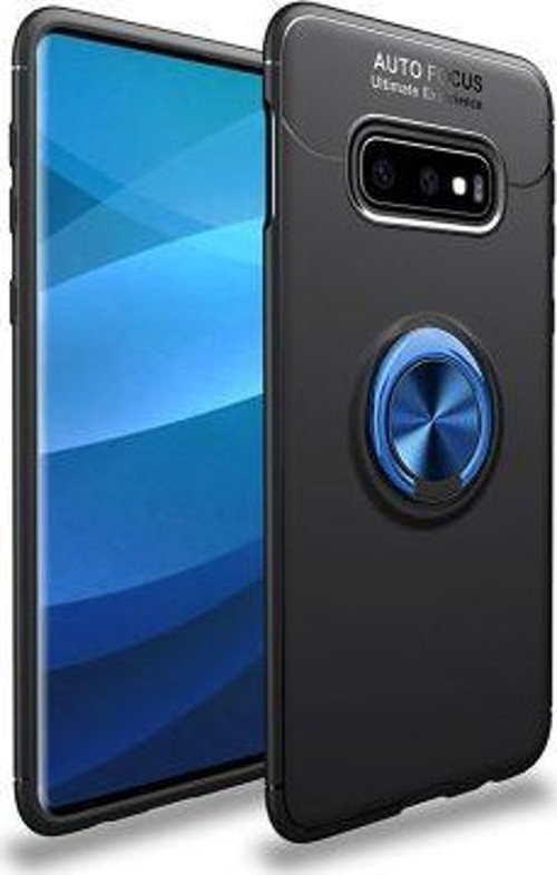 Samsung Galaxy S10E Ultra Koruma Sağlayan Stant Özellikli Yüzüklü Ravel Silikon Kılıf