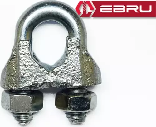 Ebru Çelik Halat Bağlama, Düğüm, Klemens 6 mm - 50 Adet