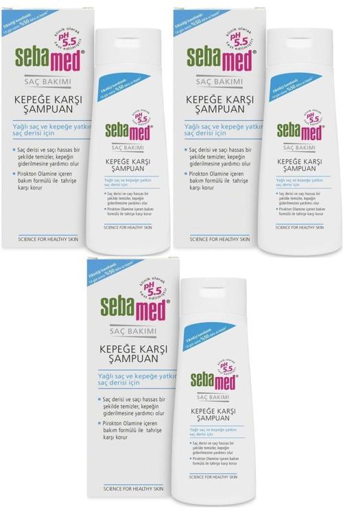 Şampuan 200Ml Kepeğe Karşı (Yağlı Ve Kepeğe Yatkın Saç Derisi Için) (3 Lü Set)