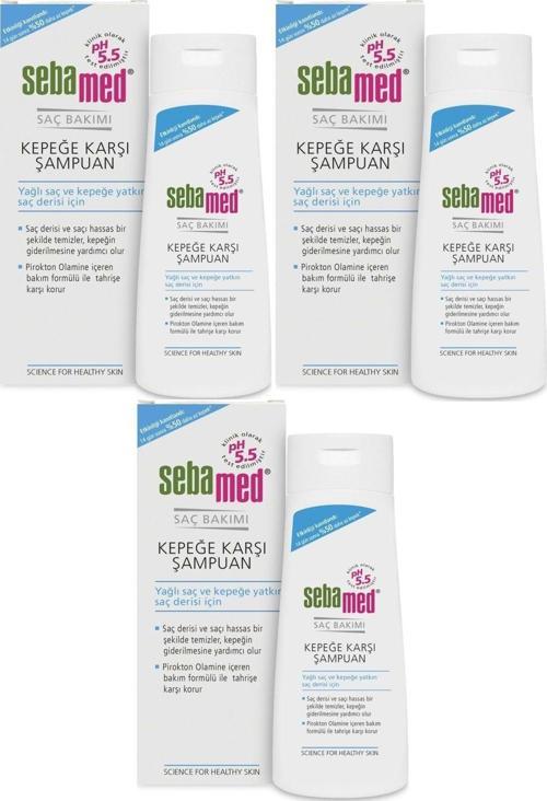 Şampuan 200Ml Kepeğe Karşı (Yağlı Ve Kepeğe Yatkın Saç Derisi Için) (3 Lü Set)