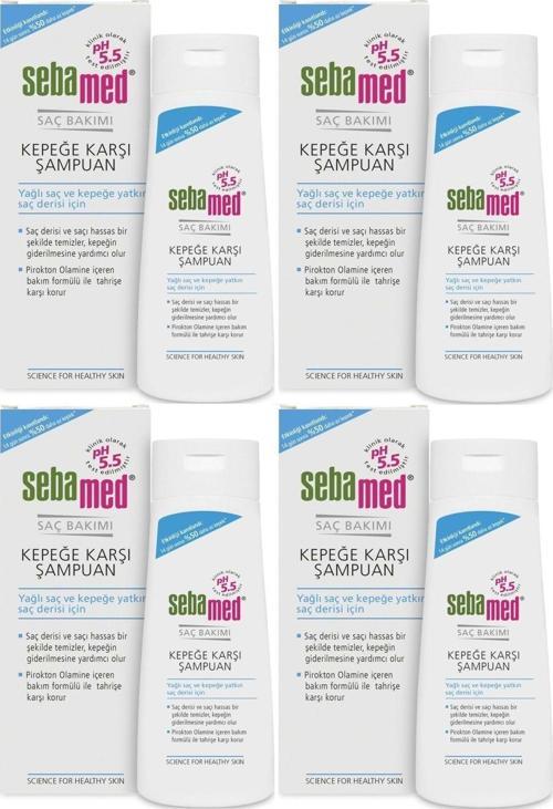 Şampuan 200Ml Kepeğe Karşı (Yağlı Ve Kepeğe Yatkın Saç Derisi Için) (4 Lü Set)