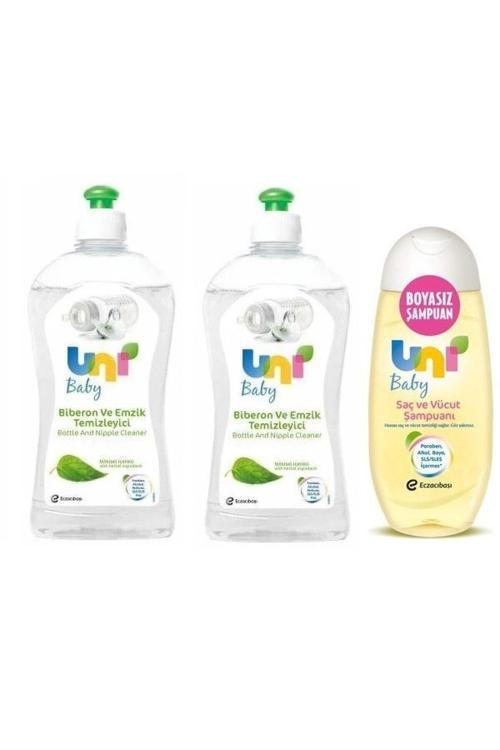Paraben Içermeyen Biberon Emzik Temizleyici 500 Ml*2+Günlük Kullanıma Uygun Şampuan
