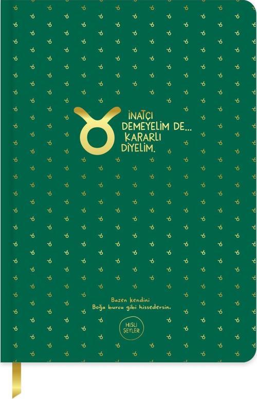 A5 96 Yp.Çizgili Sert Kapak Ciltli Defter-Boğa Burcu