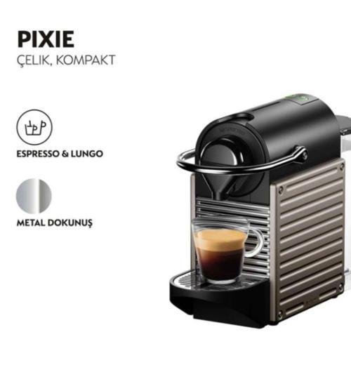 C66T Pixie Titan Kahve Makinesi ve Süt Köpürtücü Aksesuar