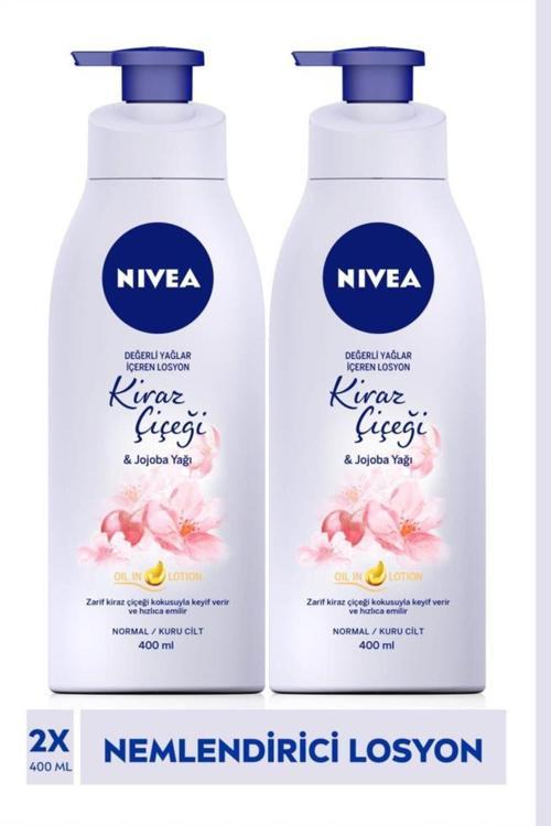 Değerli Yağlar Içeren Vücut Losyonu 400Ml, Kiraz Çiçeği, Jojoba Yağı, Normal Ve Kuru Ciltler