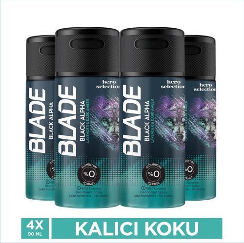 Black Alpha Erkek Deodorant Seyahat Boy 4x90 Ml
