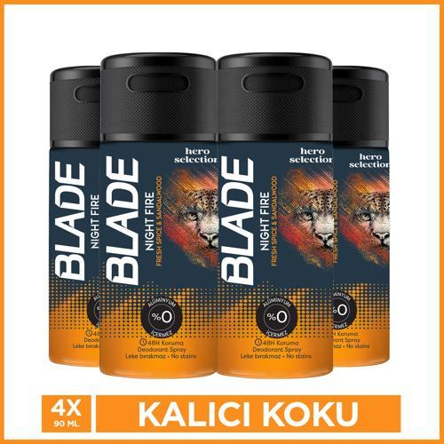 Night Fire Erkek Deodorant Seyahat Boy 4x90 Ml