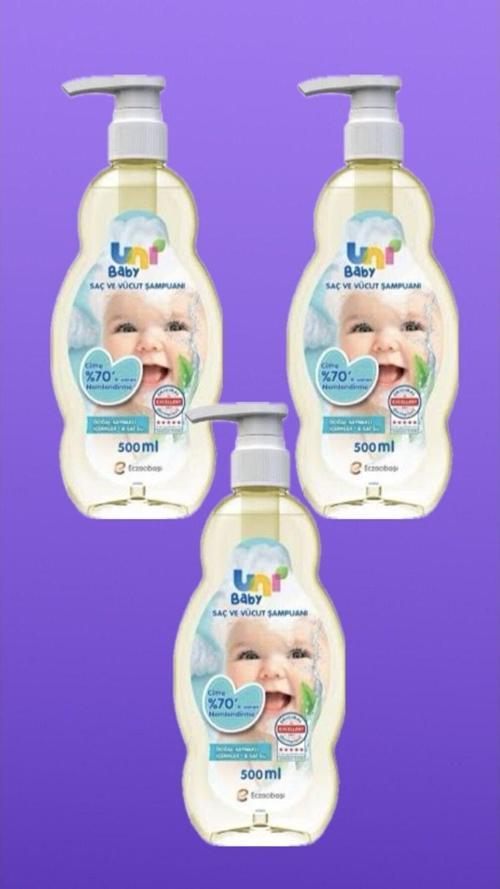 Saç Ve Vücut Şampuan 500 Ml 3 Adet