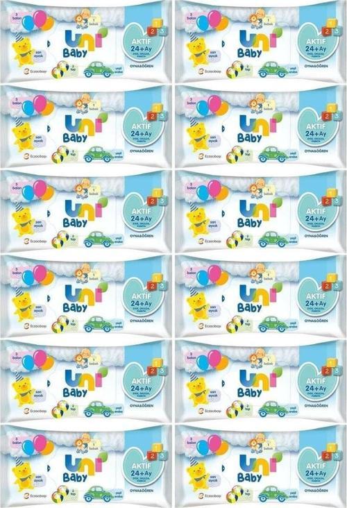 Aktif Oyna Öğren Islak Mendil 52'Li X 12 Adet