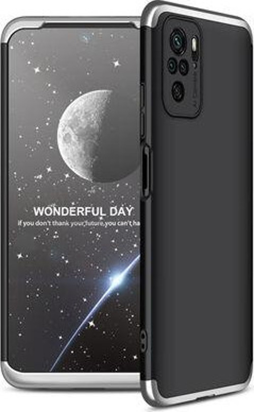 Redmi Note 10 Kılıf Ayzıt Premium 3 Parçalı Sert Premium Silikon Kapak