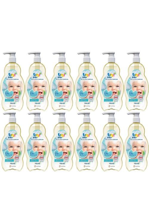 Bebek Saç Ve Vücut Şampuanı 700Ml Klasik (Pompalı) (12 Li Set)