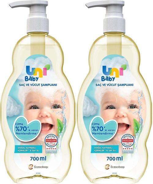 Bebek Saç Ve Vücut Şampuanı 700Ml Klasik (Pompalı) (2 Li Set)
