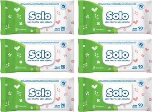 Bahar Tazeliği Islak Havlu 90'Lı 6 Paket 540 Yaprak