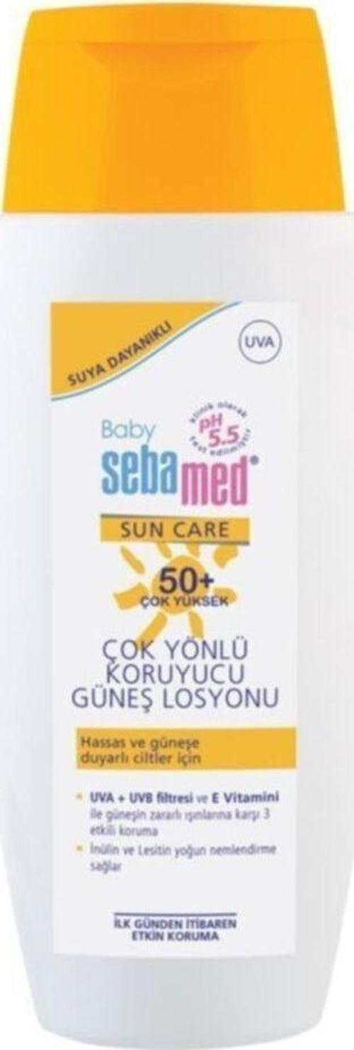 Baby Sun Care Suya Dayanıklı Spf 50+ Çok Yönlü Koruyucu Bebek Güneş Losyonu 150 Ml